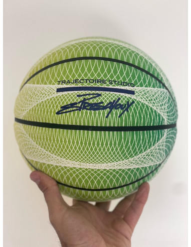 Ballon de Basket "vert" - Sébastien PRESCHOUX